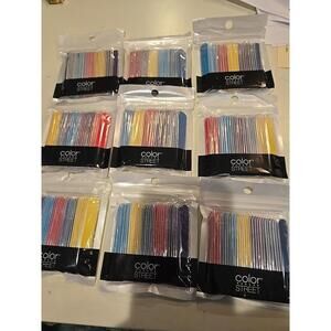 280 COLOR STREET mini nail files 5 Different Colors Rainbow Emory Boards Nip New